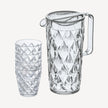 Kanne mit 4 Becher CRYSTAL