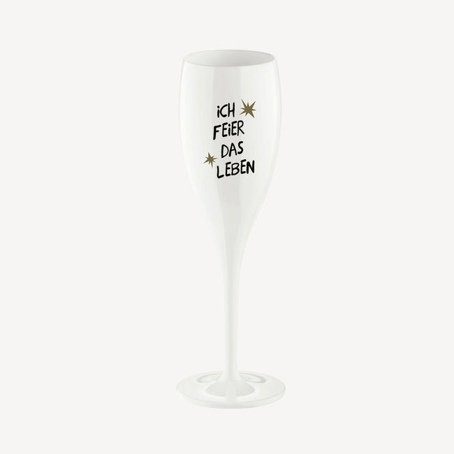 Glas mit Druck CHEERS No. 1 LIFE IS BETTER WITH CHAMPAGNE