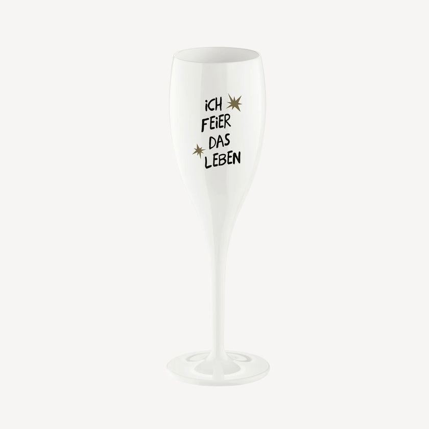 Glas mit Druck CHEERS No. 1 LIFE IS BETTER WITH CHAMPAGNE