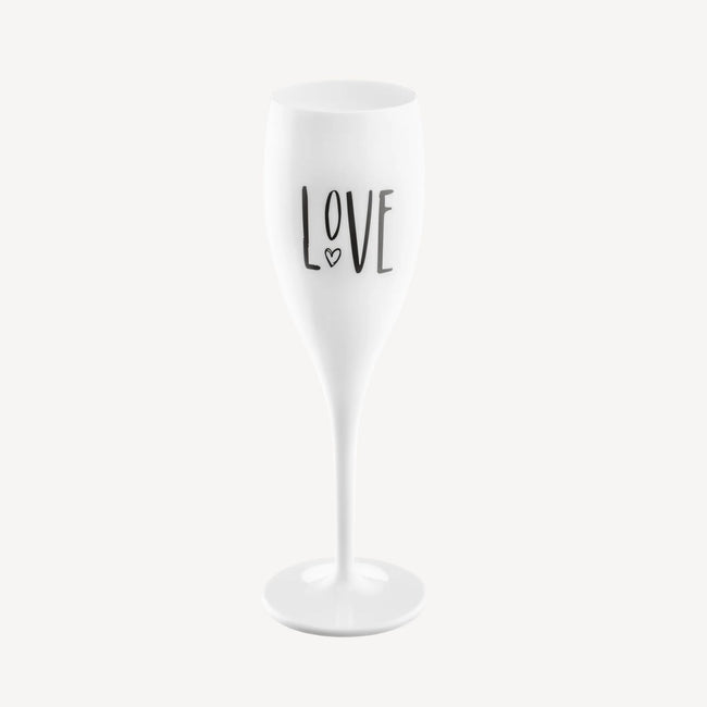 Glas mit Druck CHEERS No. 1 LOVE